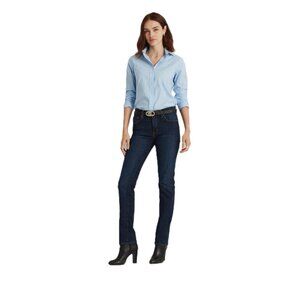 Classic Straight-Leg Women’s Jeans in Dark Indigo